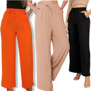 [Leve 3 Pague 2] Calça Feminina Santino em Algodão e Seda Gelo (Elegante e Sofisticada!)