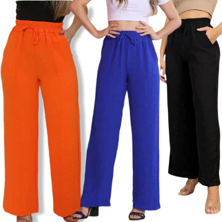 [Leve 3 Pague 2] Calça Feminina Santino em Algodão e Seda Gelo (Elegante e Sofisticada!)