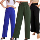 [Leve 3 Pague 2] Calça Feminina Santino em Algodão e Seda Gelo (Elegante e Sofisticada!)
