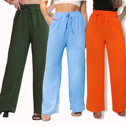 [Leve 3 Pague 2] Calça Feminina Santino em Algodão e Seda Gelo (Elegante e Sofisticada!)