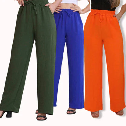 [Leve 3 Pague 2] Calça Feminina Santino em Algodão e Seda Gelo (Elegante e Sofisticada!)