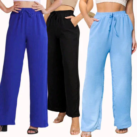 [Leve 3 Pague 2] Calça Feminina Santino em Algodão e Seda Gelo (Elegante e Sofisticada!)