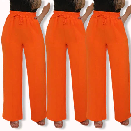 [Leve 3 Pague 2] Calça Feminina Santino em Algodão e Seda Gelo (Elegante e Sofisticada!)