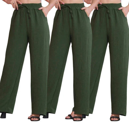 [Leve 3 Pague 2] Calça Feminina Santino em Algodão e Seda Gelo (Elegante e Sofisticada!)