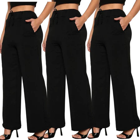 [Leve 3 Pague 2] Calça Feminina Santino em Algodão e Seda Gelo (Elegante e Sofisticada!)