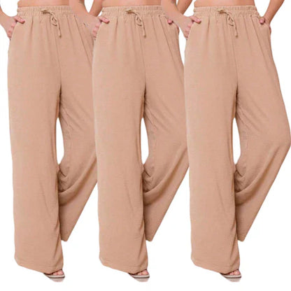 [Leve 3 Pague 2] Calça Feminina Santino em Algodão e Seda Gelo (Elegante e Sofisticada!)